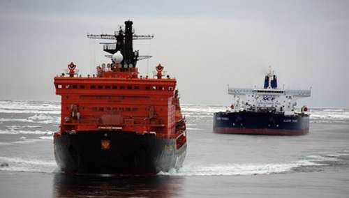 北極航道浮冰融化 已經可以通航